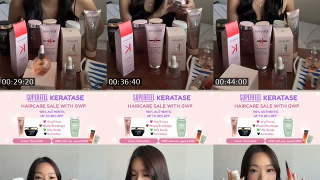 TikTok live: KÉRATASE SALE W GWP 🩷 by @celestljy