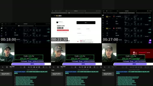 TikTok live: MLB/NFL TALK by @parlaylon
