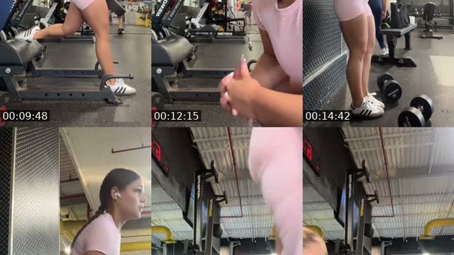 TikTok live: gym sesh 🍑😅🤭 by @kolyzagarcia