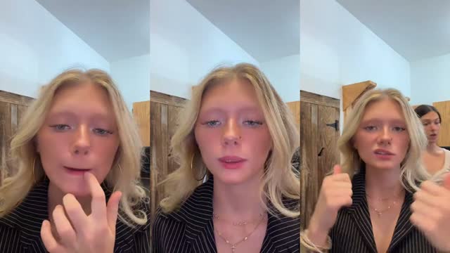 TikTok live: grwm by @abi8ail_y
