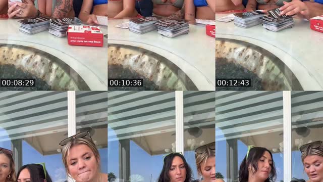 TikTok live: Pool party by @bella__martino