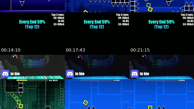 TikTok live: GEOMETRY DASH by @realagent009