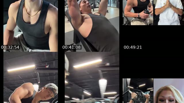 TikTok live: Chest day! by @aiden_wiesner_