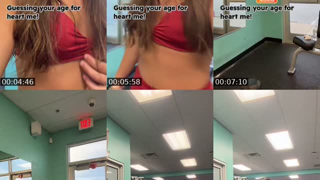 TikTok live: Gym time by @honestlyhellyeah_