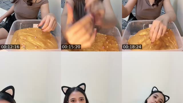 TikTok live: Hi. Bikin slime yuk 😋 by @nouser04040404