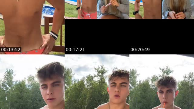 TikTok live: Pool party! by @jackson.furr