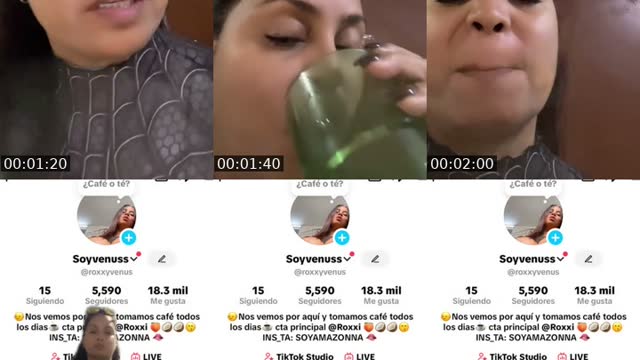 TikTok live: T3l3: @Roxitax by @venusroxxi