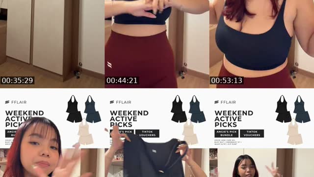 TikTok live: shop activewear! with @giendema by @fflair.official