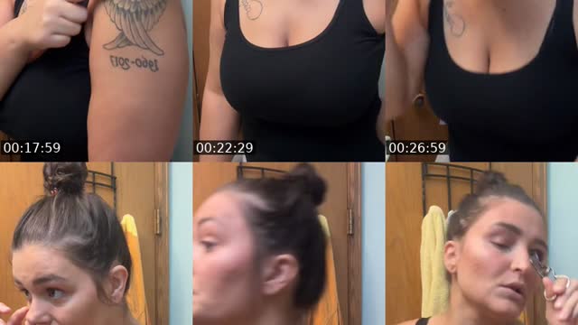 TikTok live: GRWM for church 🙏🏽💜 by @elizabethmarieabr