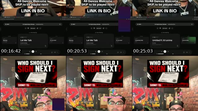 TikTok live: Who should I sign next??? by @mstacksonline