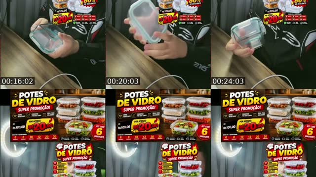 TikTok live: pote de vidro por 20 reais by @gabrielindicacao