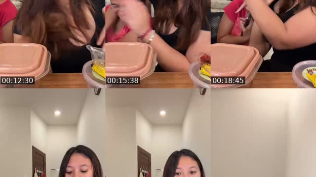 TikTok live: Mukbang 👀 by @kirei_uwu