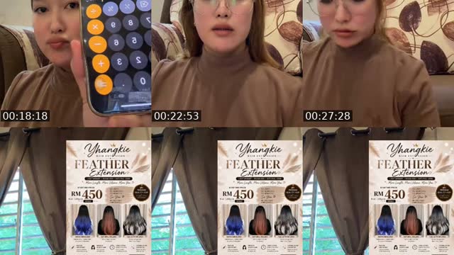 TikTok live: Promotion hair extension by @yhangkiehairstudio