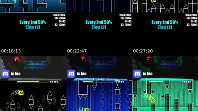 TikTok live: GEOMETRY DASH by @realagent009