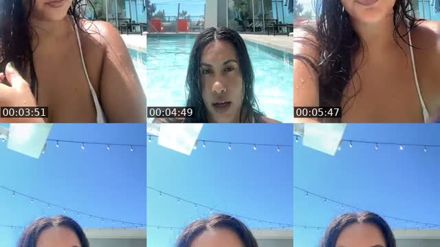 TikTok live: Pool day ! by @wyddulce