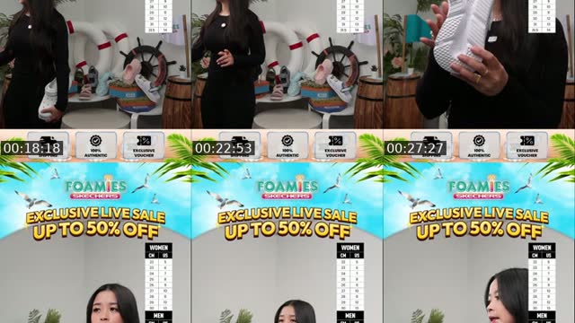 TikTok live: FOAMIES UP TO 50% OFF SALES!! by @skechersmyfoamies