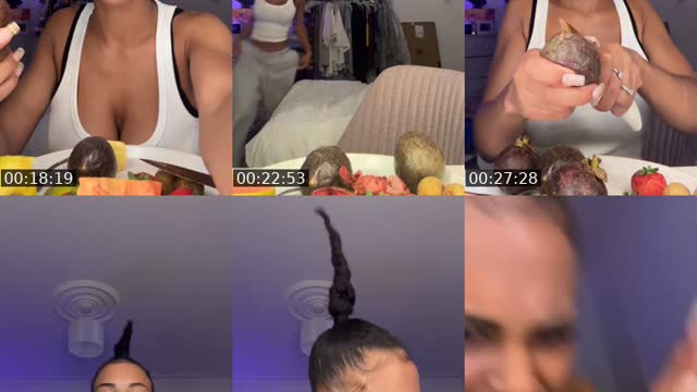 TikTok live: midnight mukbang by @essiiofficial