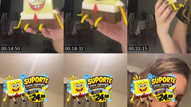 TikTok live: Suporte para esponja 🧽 by @nahmoana