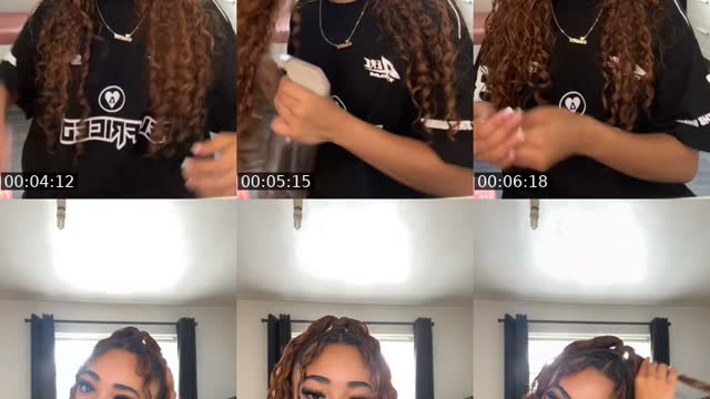 TikTok live: grwm by @teepriv4