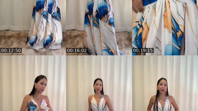 TikTok live: OFERTA VESTIDO LONGO by @livialobomaria