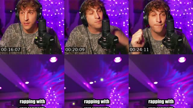 TikTok live: freestyling with your comments by @itscvsper