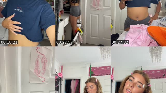 TikTok live: Deep clean my room w me by @chloes_spamz0