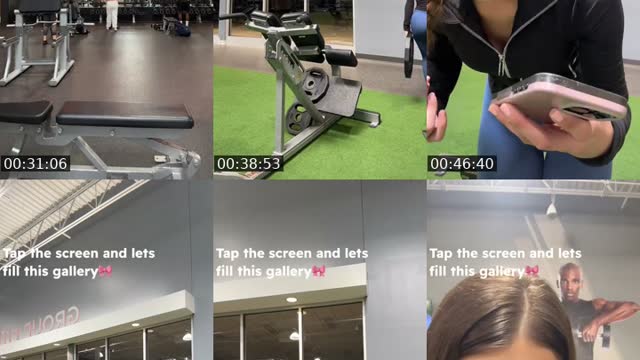TikTok live: Gym Vibes🧸🎀 by @saintjulesxo