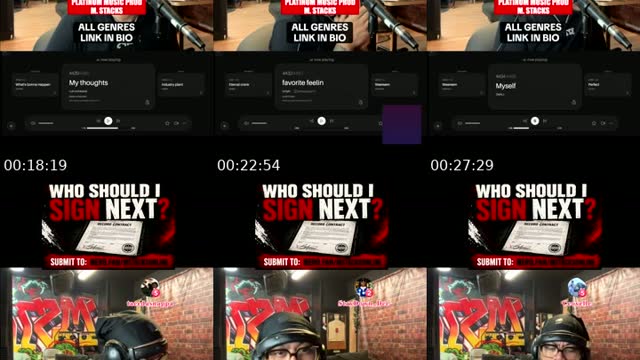 TikTok live: Who should I sign next??? by @mstacksonline