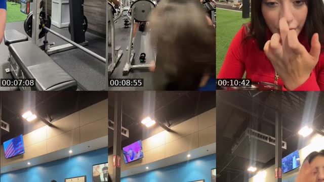 TikTok live: Gym time by @vv.vv__