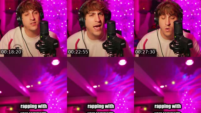 TikTok live: freestyling with your comments by @itscvsper