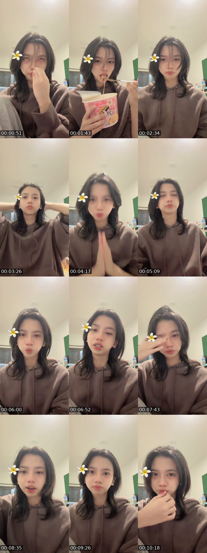 TikTok live: mukbang by @glassheartnana