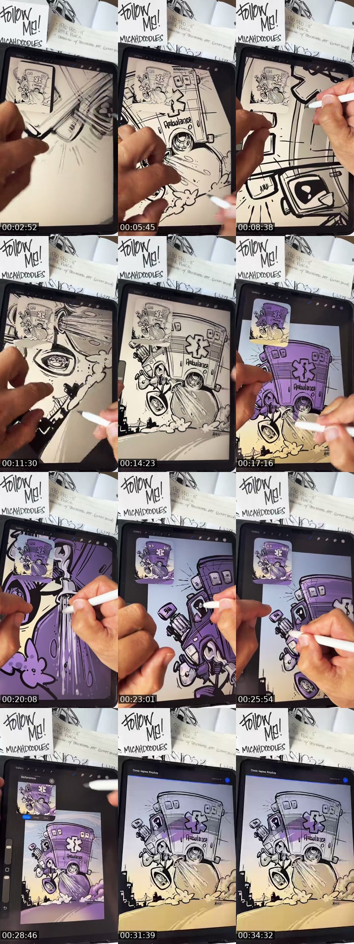 TikTok live: How to draw a hot rod by @micahdoodles