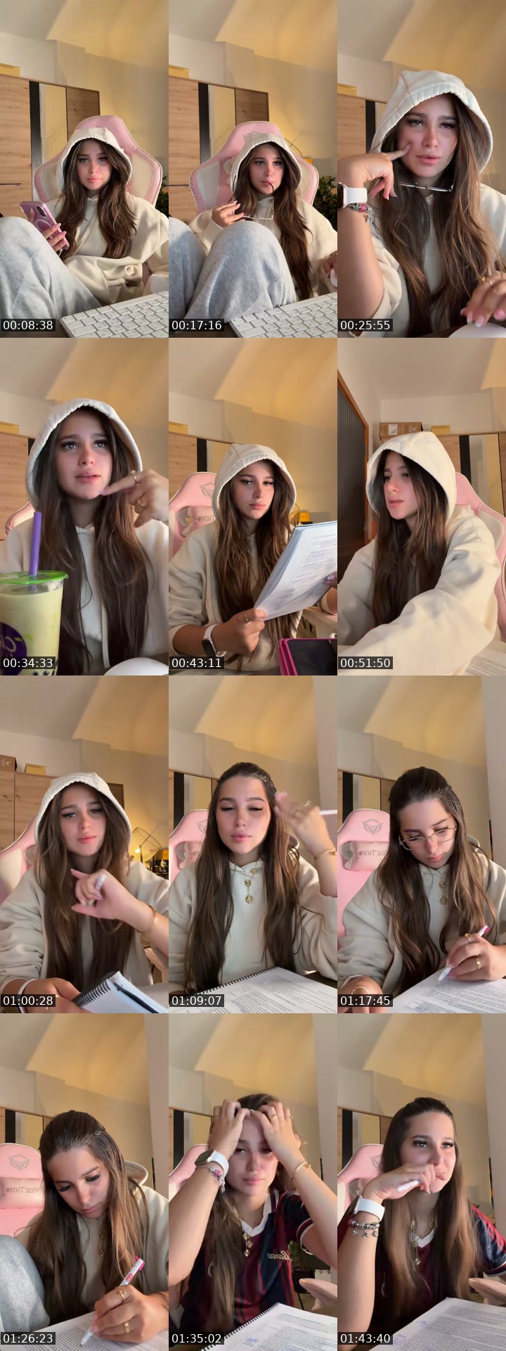 TikTok live: study with me by @janejabr