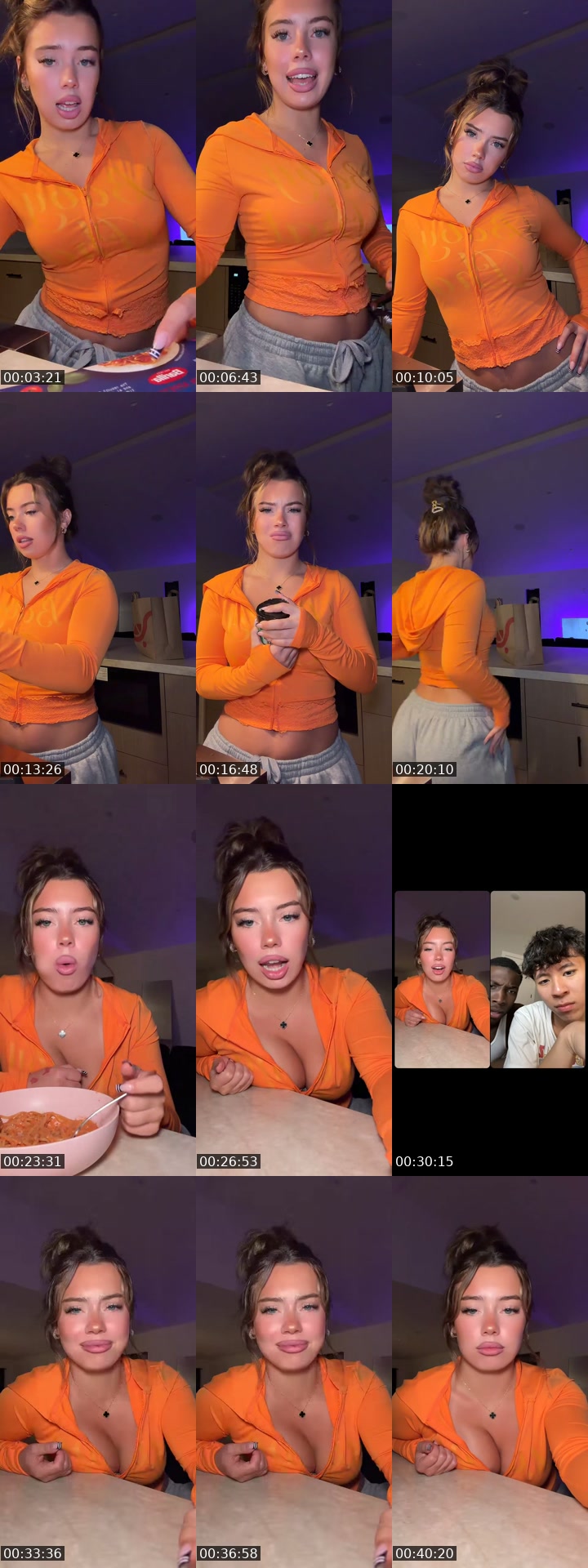 TikTok live: Make dinner w me by @thelanahcherry