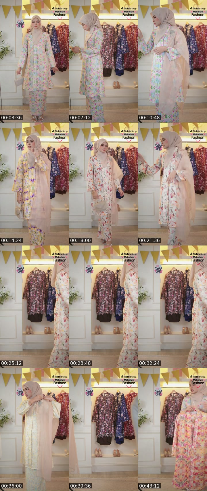 TikTok live: LELONG KURUNG BAJET RM29!!! by @anorie_hq