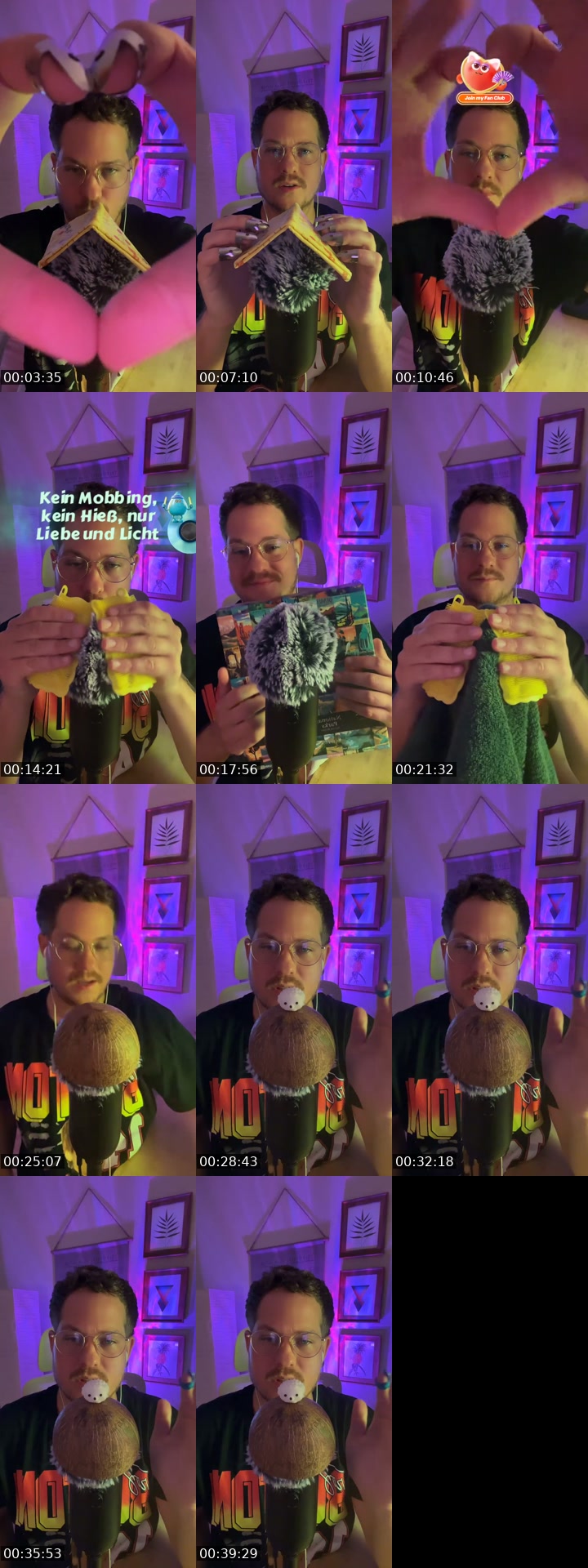 TikTok live: Cozy ASMR by @codymcgibbon