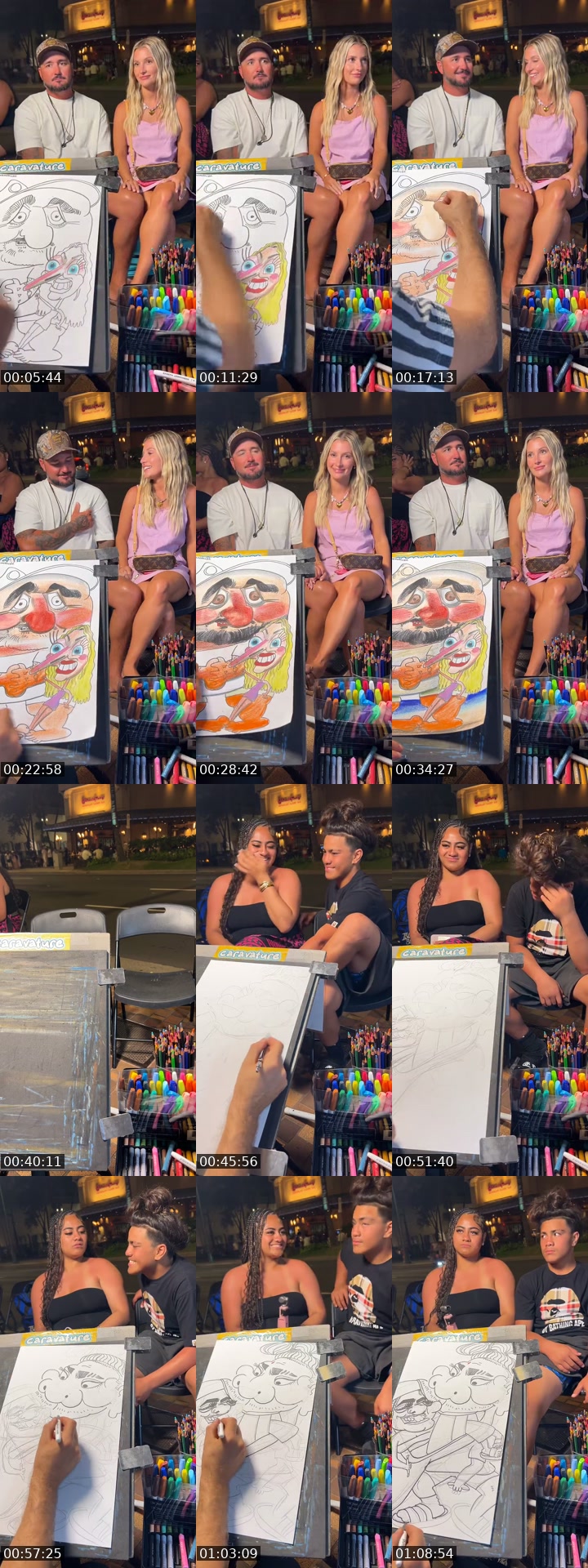 TikTok live: Leon draws crazy in Hawaii by @caravature