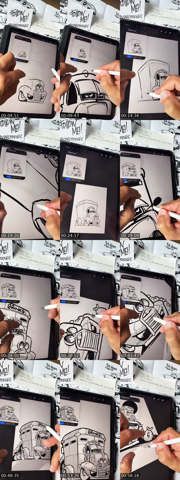 TikTok live: How to draw a hot rod by @micahdoodles