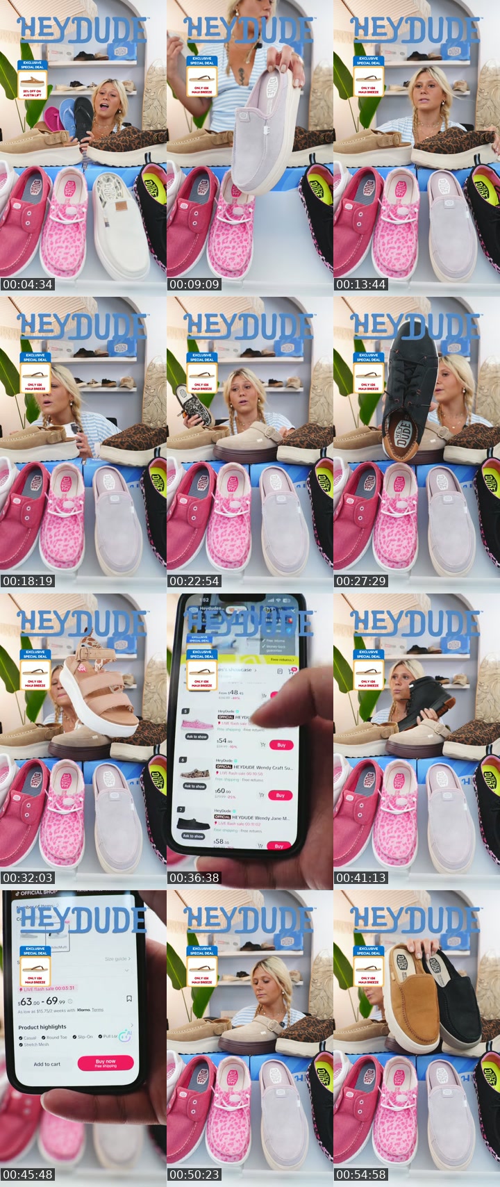 TikTok live: Summer Sale  LIVE by @heydudeshop_us