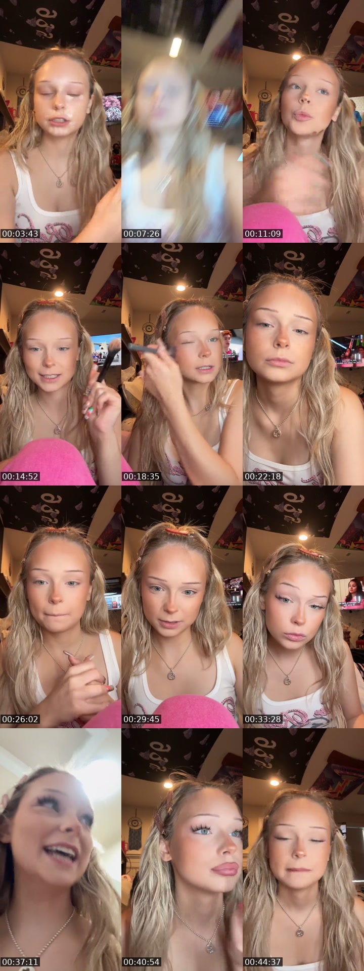 TikTok live: not feeling great, grwm! by @brysee.foldenn