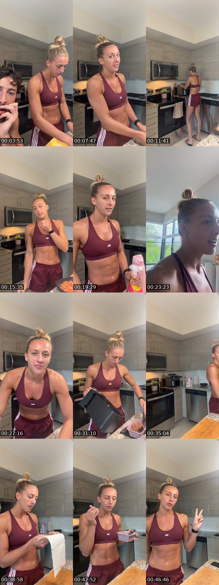 TikTok live: Fight week prep 👩🏼‍🍳 by @dakotaddd