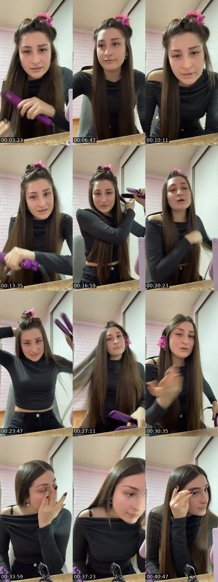 TikTok live: grwm by @isidorapaz01_