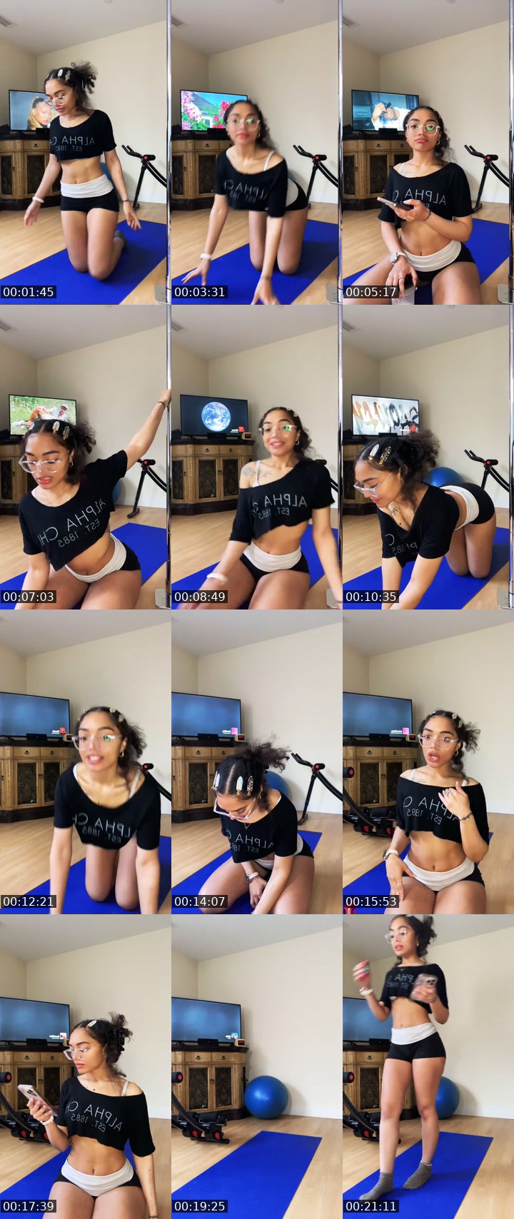 Past TikTok live: Workout n chat by @alittlevalentina