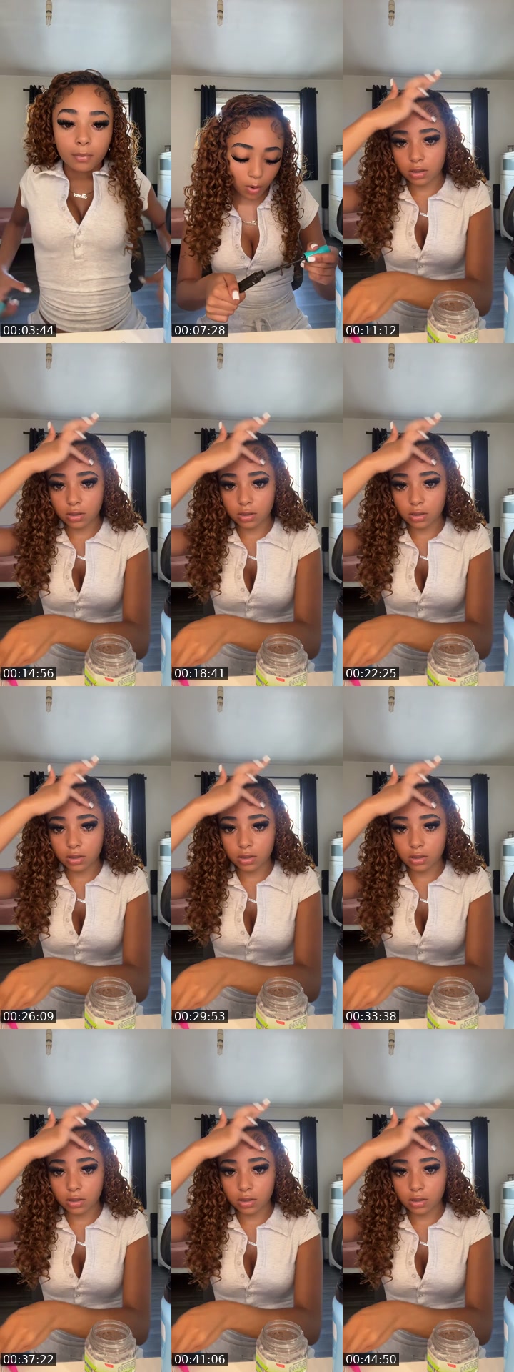 TikTok live: grwm by @teepriv4