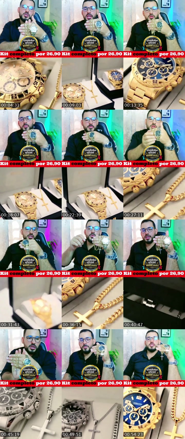 TikTok live: Kit Relógio masculino 26,90 by @mendesmoitinho