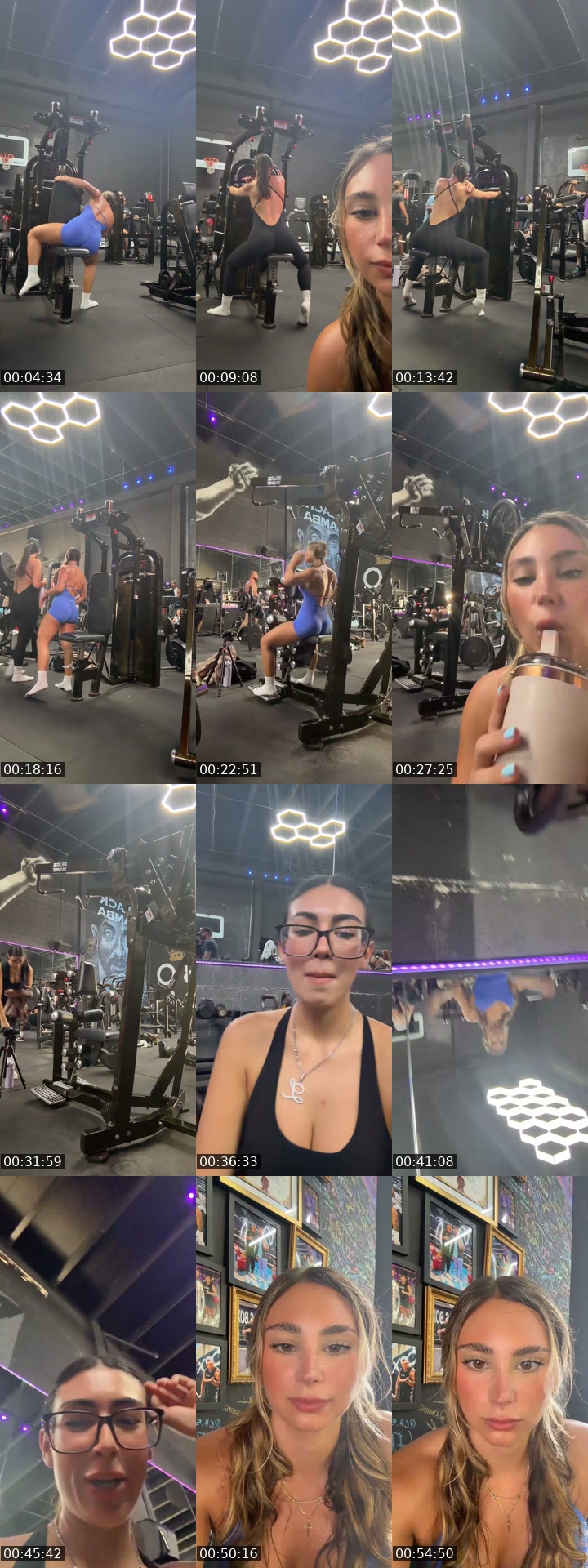 TikTok live: gym w nessa by @nps425