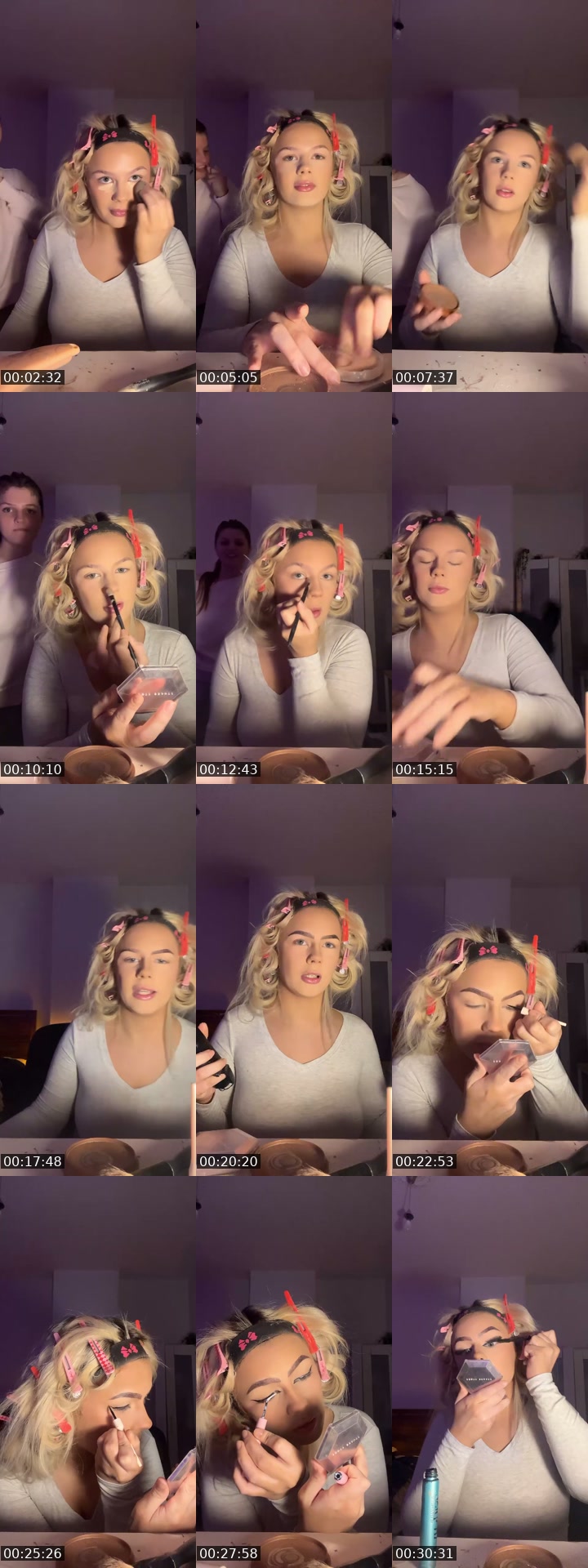TikTok live: GRWM for work by @constellation818