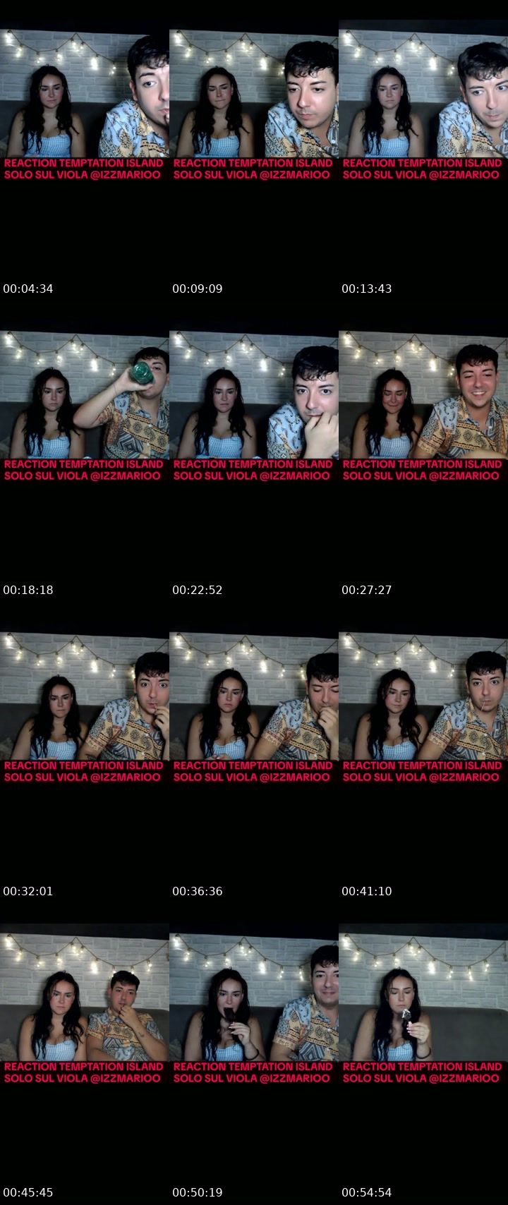 TikTok live: REACTION TEMPTATION ISLAND by @izzmarioo