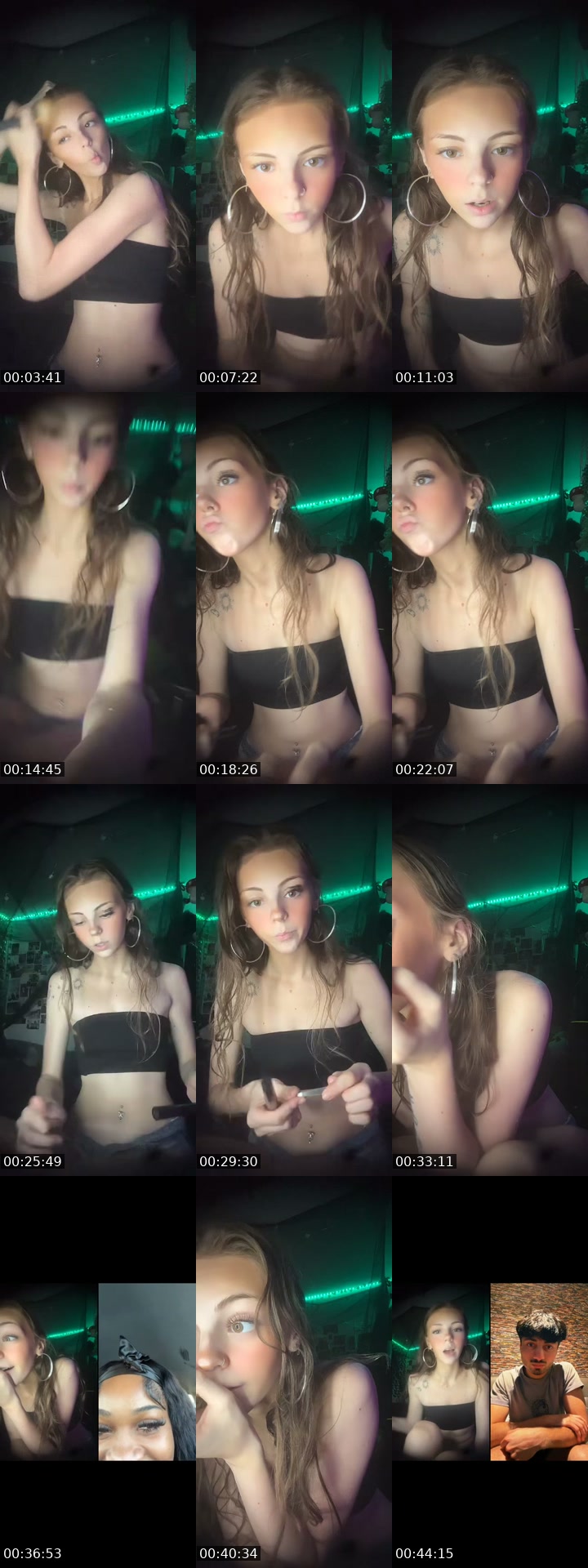 TikTok live: GRWM+🍃+🥂 by @bragen_ash