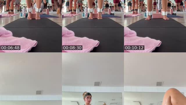 TikTok live: Pilates :) by @prettyblissxo